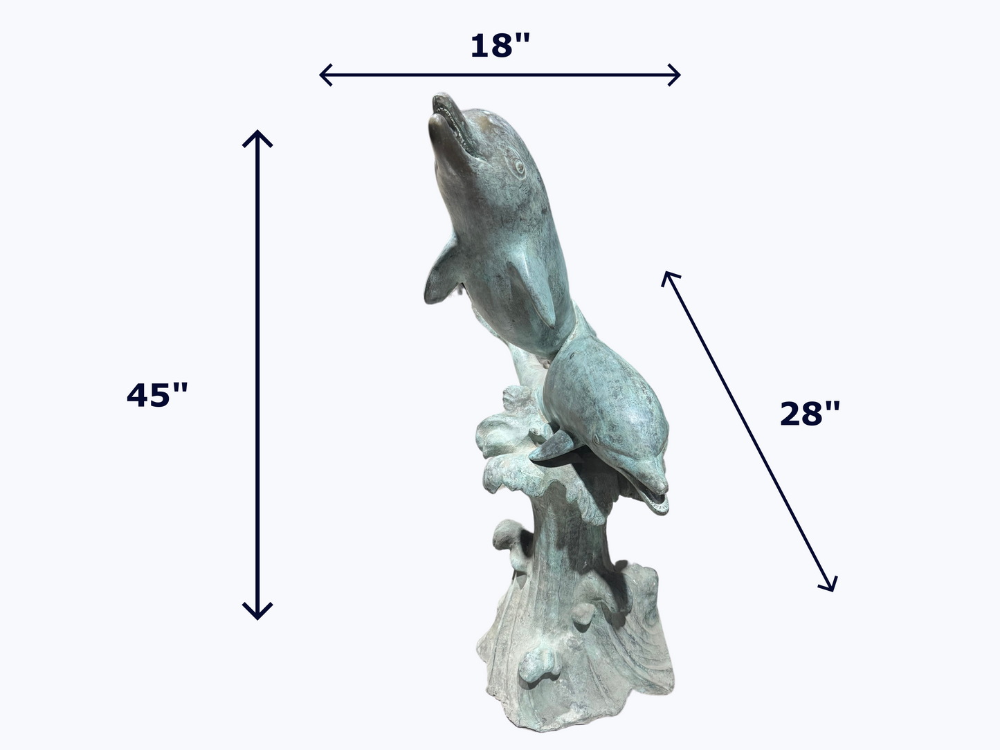 Bronze Dolphin Fountain