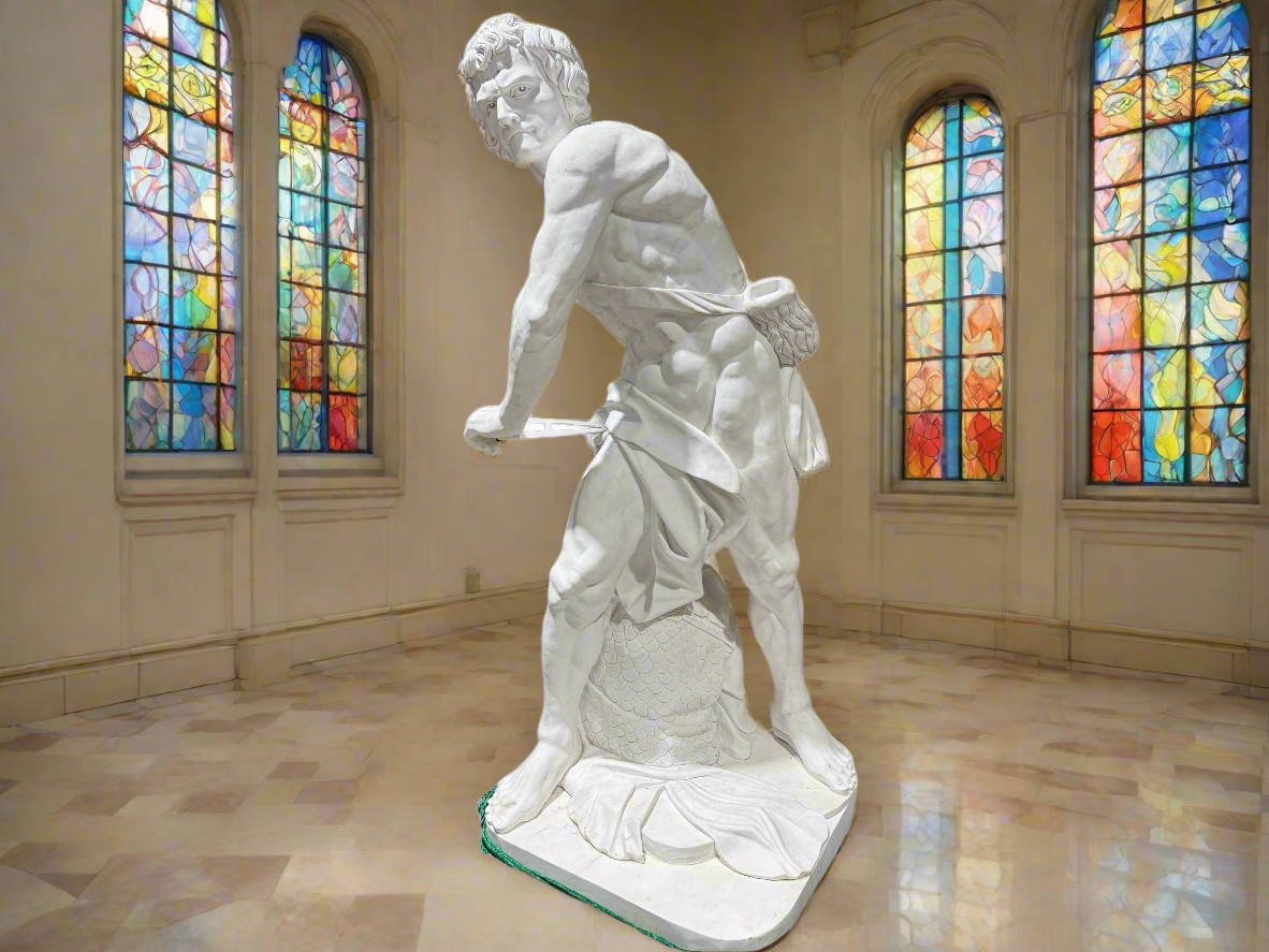 Giant Marble Statue of David