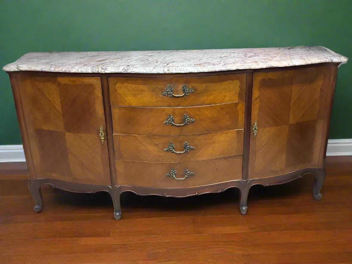 Louis XV Marble Top Server