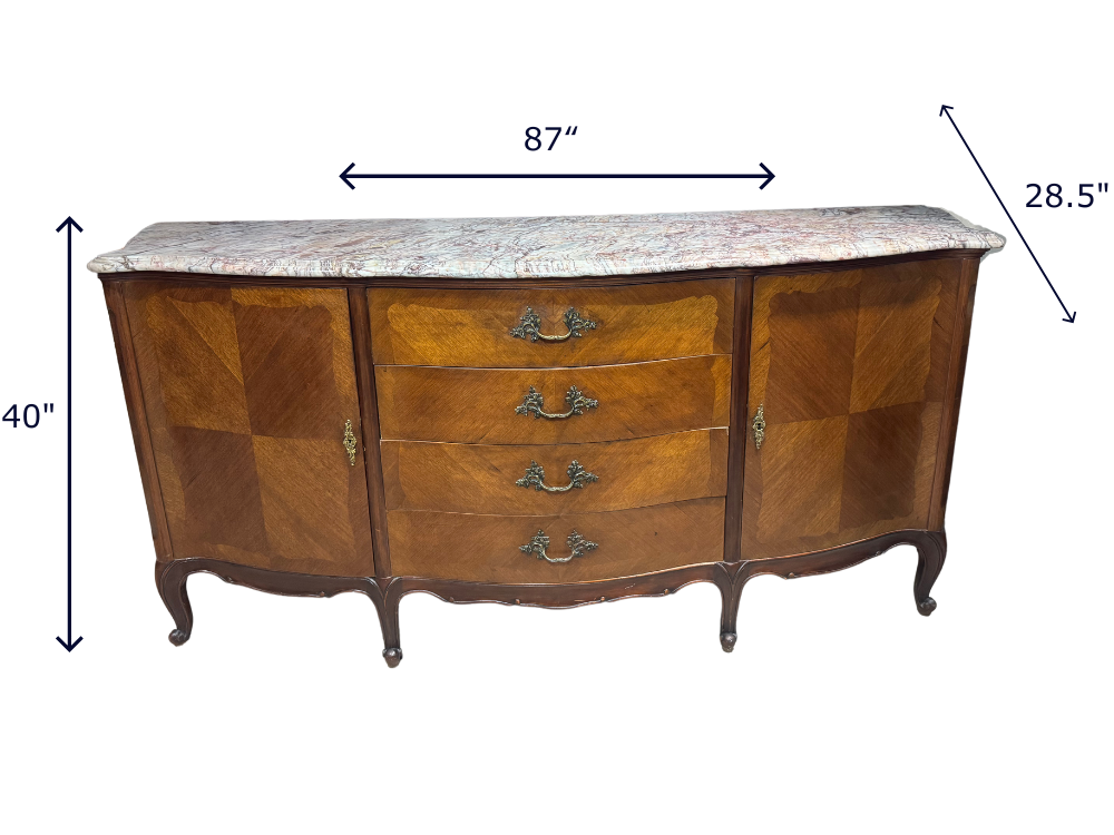 Louis XV Marble Top Server