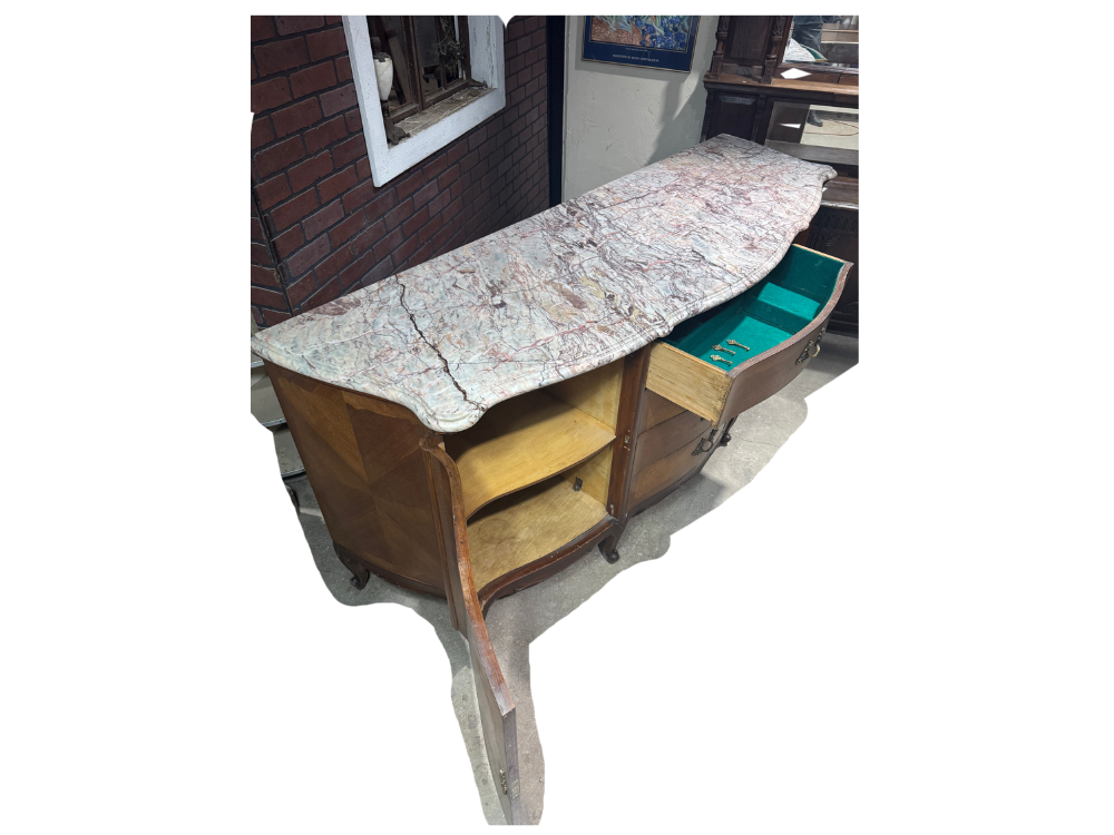 Louis XV Marble Top Server