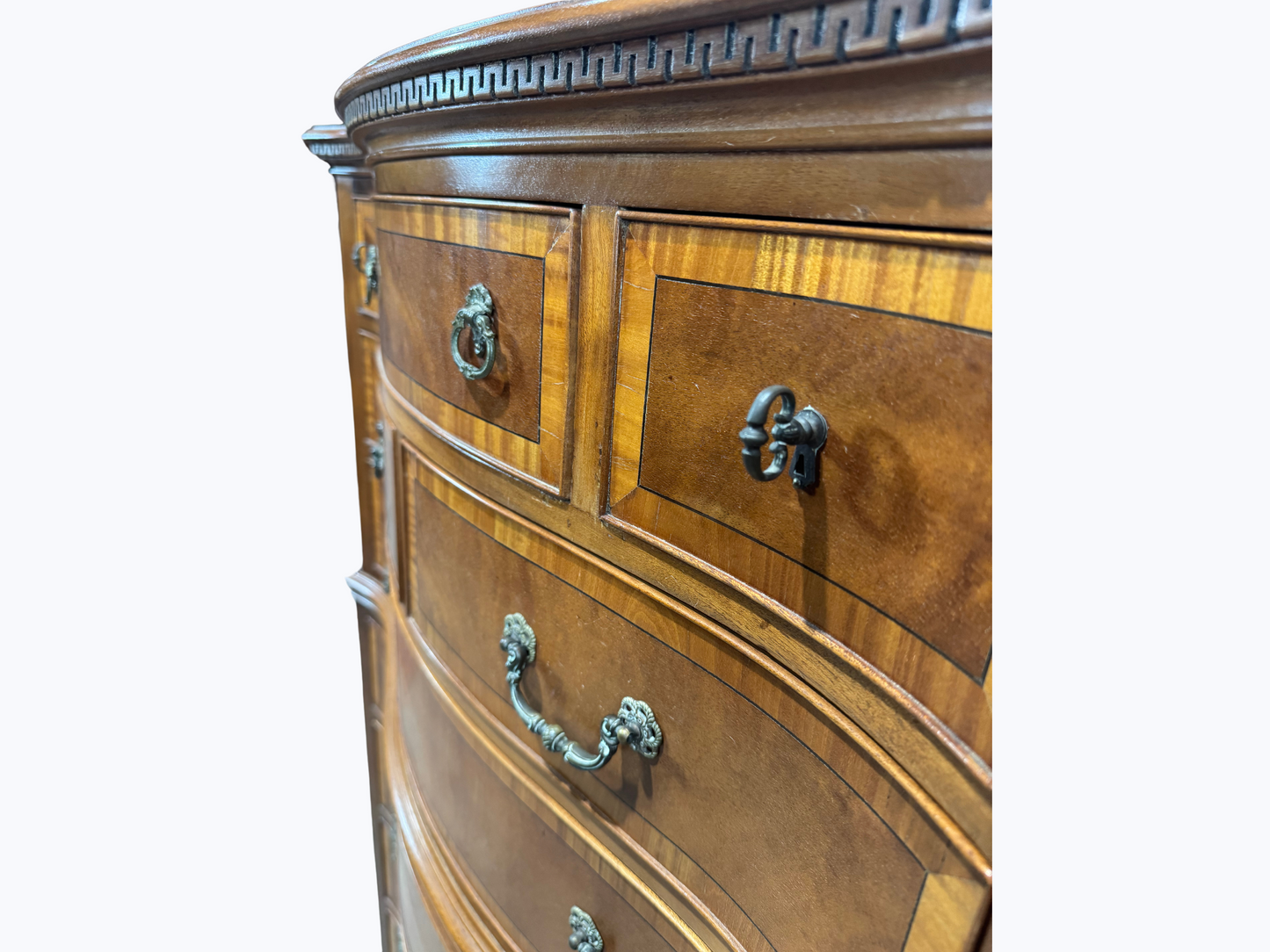 English High Boy Ten Drawer Chest on Chest