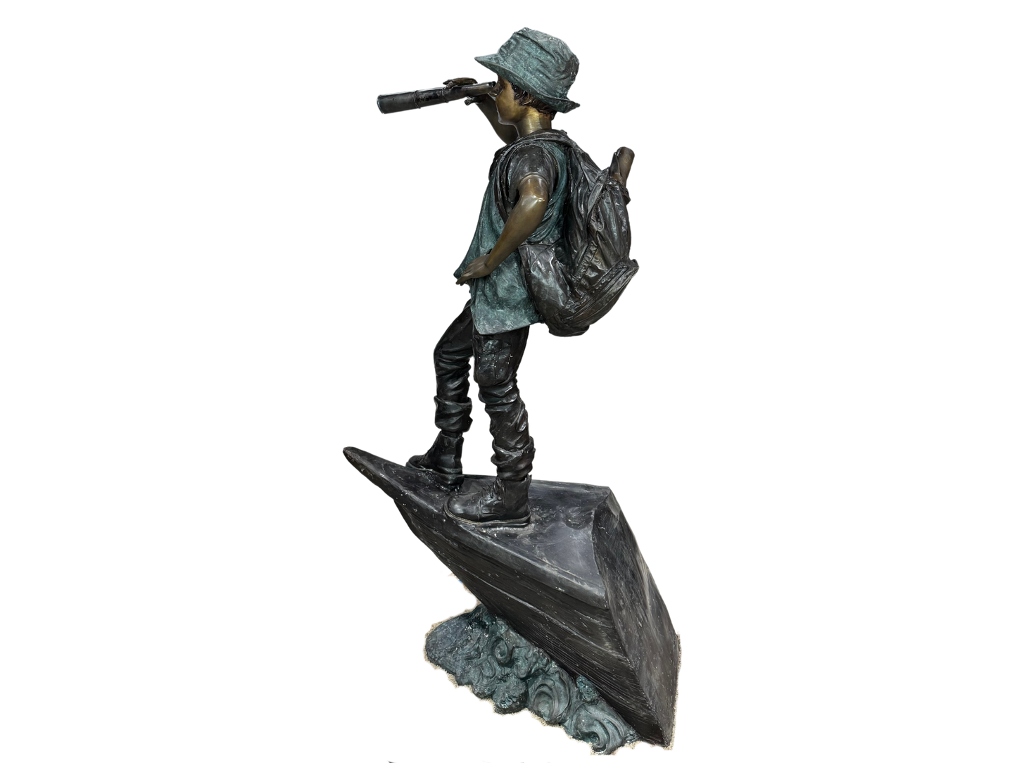Bronze Explorer Statue