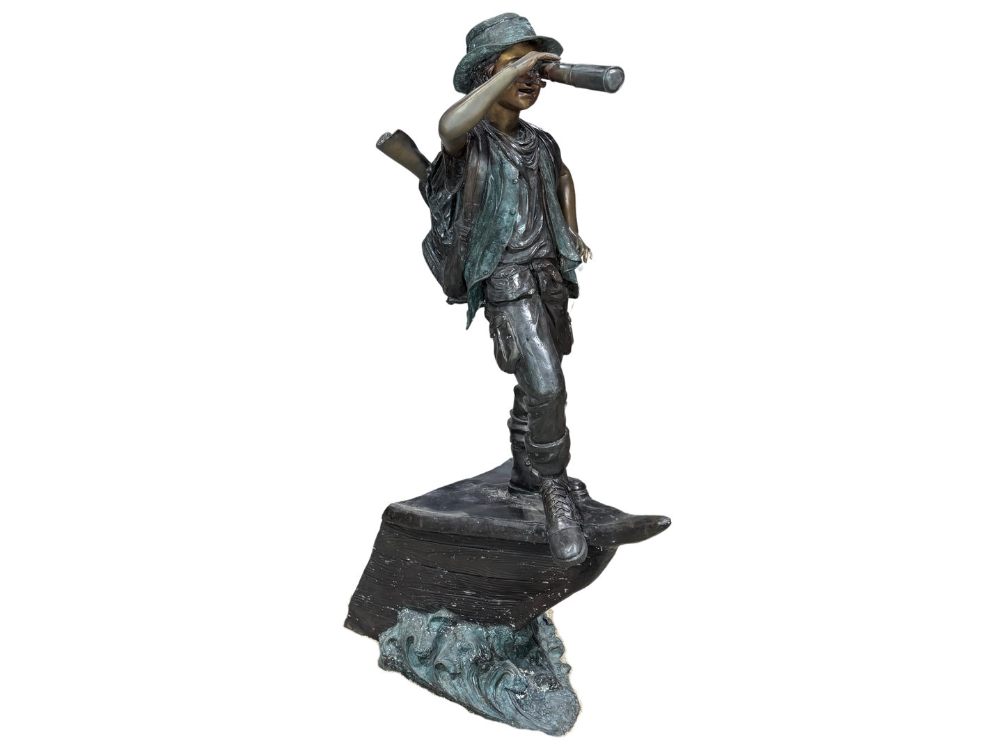 Bronze Explorer Statue