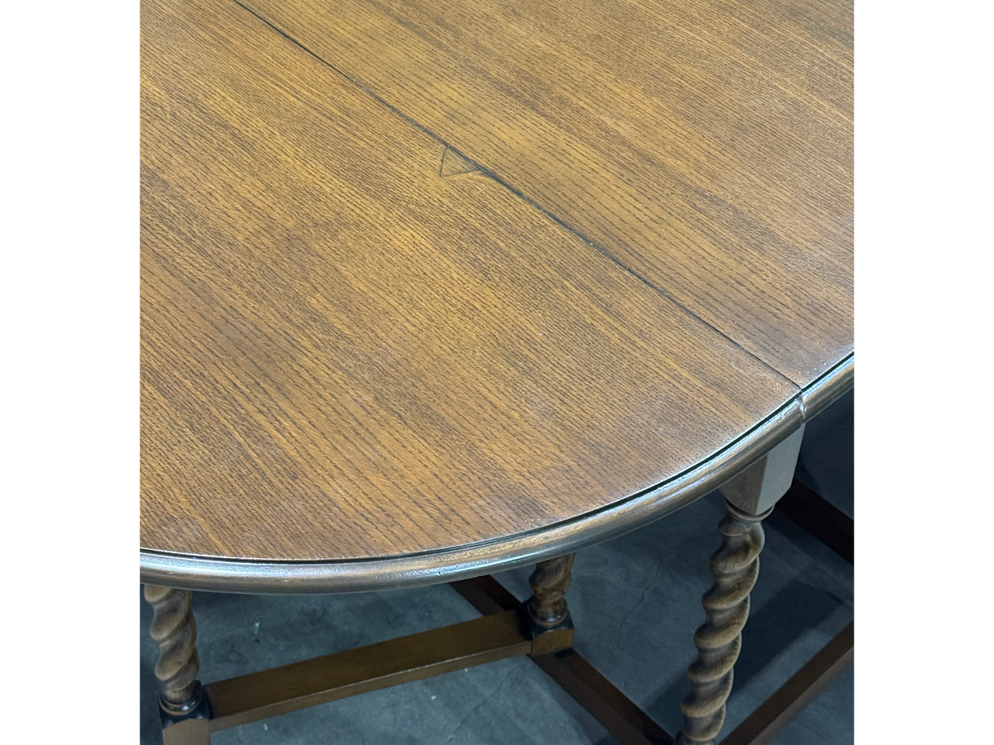 Oval Barley Twist Drop Leaf Table