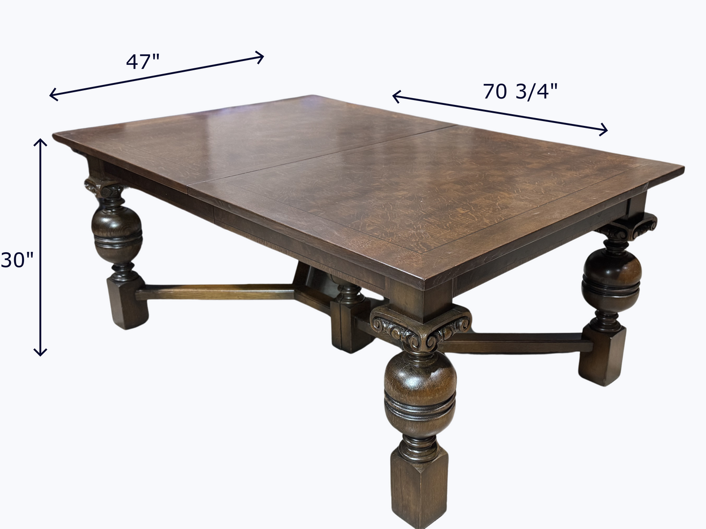 Breton Draw Leaf Parquet Table