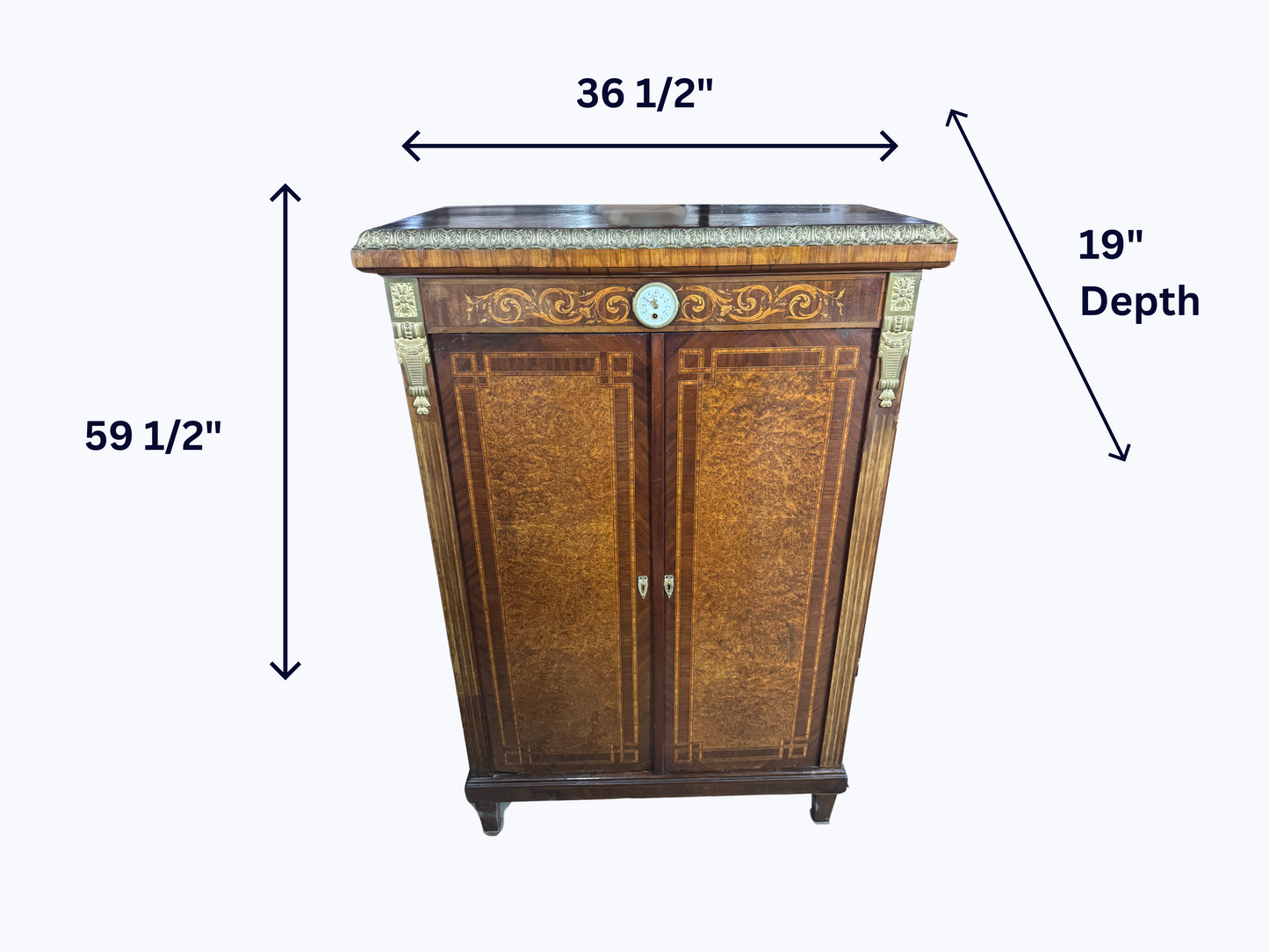 Louis XVI Gentleman's Two Door Cabinet