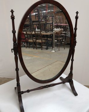 English Mahogany Table Mirror
